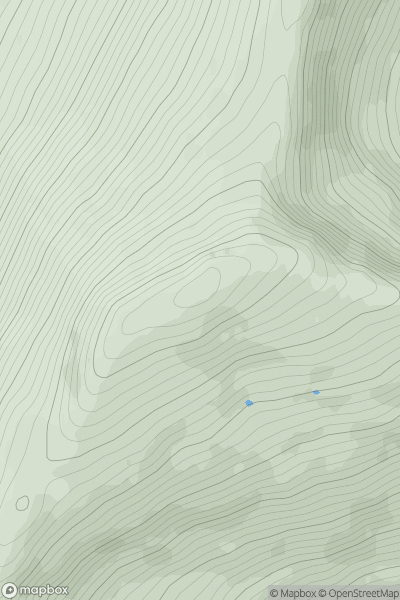 Thumbnail image for A' Chailleach [The Fannaichs] showing contour plot for surrounding peak